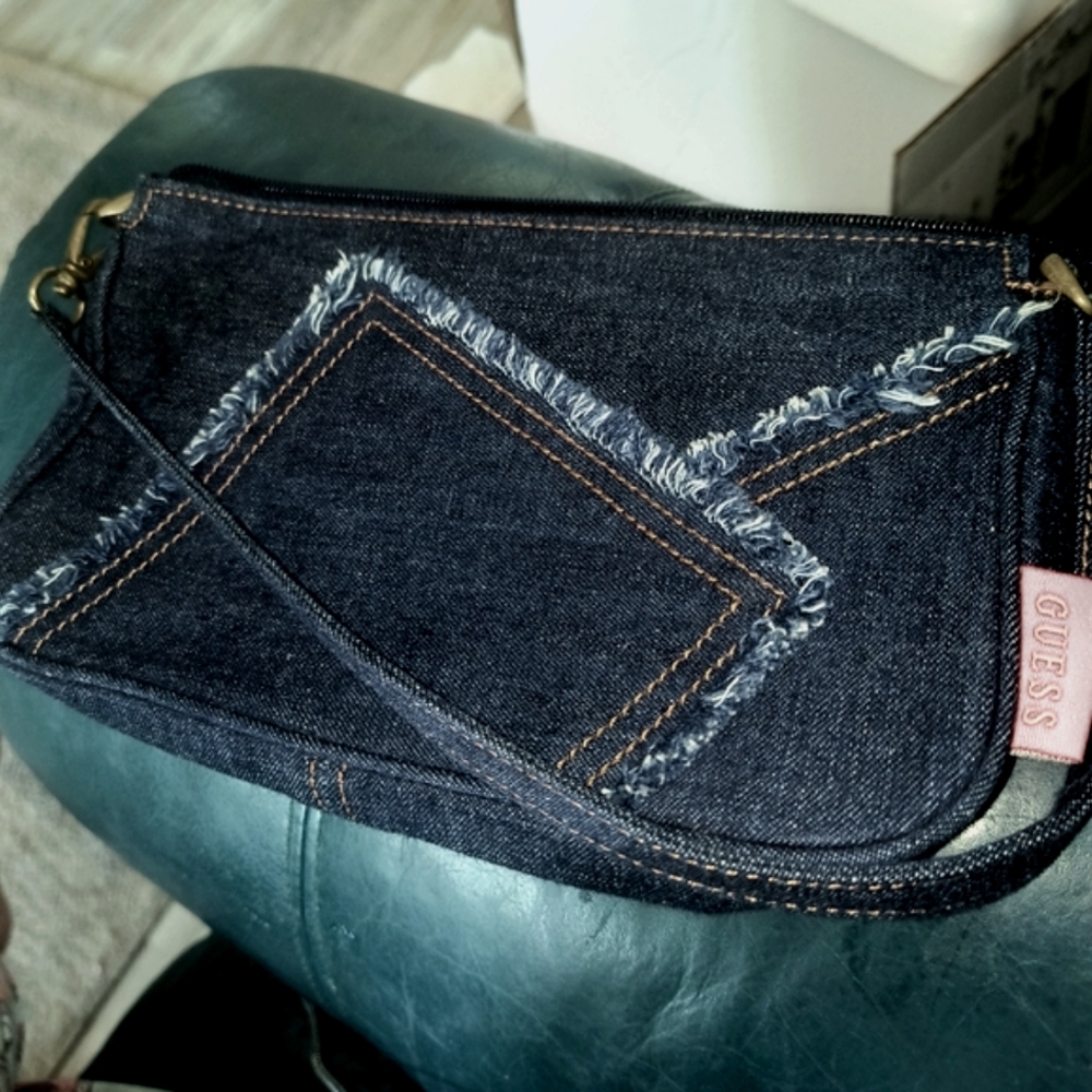 Guess Denim shoulder bag